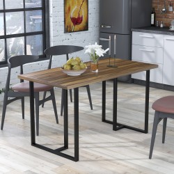 Сучасний стіл обідній прямокутний лофт Тетра Loft Design Горіх Модена Сучасний стіл обідній прямокутний лофт Тетра Loft Design Горіх Модена