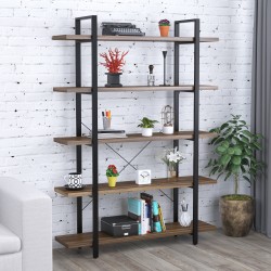 Стелаж відкритий поличковий у стилі лофт Сингл 5-1350 Loft Design Горіх Модена