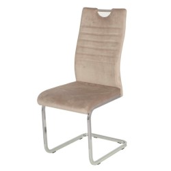 Стілець із полозячими м'який S-120 Капучино вельвет cappuccino velvet для кафе ресторану VetroMebel