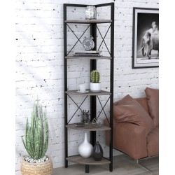 Відкритий поличний стелаж лофт кутовий для дому L-175 Loft Design Відкритий поличний стелаж лофт кутовий для дому L-175 Loft Design