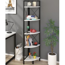 Відкритий поличний стелаж лофт кутовий для дому L-175 Loft Design Білий Відкритий поличний стелаж лофт кутовий для дому L-175 Loft Design Білий