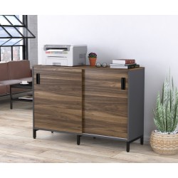 Тумба офісна розсувна LS-1200-830 каркас Антрацит Loft Design Горіх Модена Тумба офісна розсувна LS-1200-830 каркас Антрацит Loft Design Горіх Модена