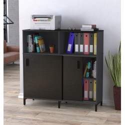 Тумба офісна розсувна LS-1200-1200 каркас Антрацит Loft Design Тумба офісна розсувна LS-1200-1200 каркас Антрацит Loft Design