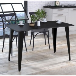 Сучасний стіл лофт обідній для офісу Лінда 120-65 прямі кути Loft Design Сучасний стіл лофт обідній для офісу Лінда 120-65 прямі кути Loft Design