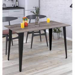 Сучасний стіл лофт для офісу Лінда 120-65 прямі кути Loft Design Дуб Палена Сучасний стіл лофт для офісу Лінда 120-65 прямі кути Loft Design Дуб Палена