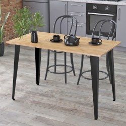 Сучасний стіл лофт для офісу Лінда 120-65 прямі кути Loft Design Дуб Крафт Золотий Сучасний стіл лофт для офісу Лінда 120-65 прямі кути Loft Design Дуб Крафт Золотий