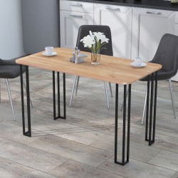 Стіл для кухні лофт обідній Сквер 120-65 прямокутний Loft Design Дуб Крафт Золотий Стіл для кухні лофт обідній Сквер 120-65 прямокутний Loft Design Дуб Крафт Золотий