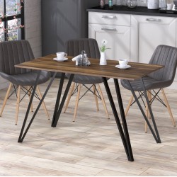 Стіл лофт обідній кухонний Ліма 120-65 прямокутний Loft Design Горіх Модена