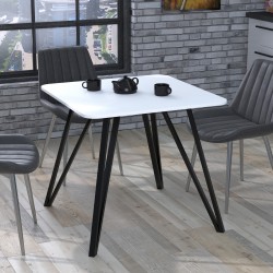 Стіл лофт обідній квадратний Лима 80-80 із заокругленими кутами Loft Design Білий Стіл лофт обідній квадратний Лима 80-80 із заокругленими кутами Loft Design Білий