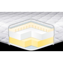 Дитячий ортопедичний матрац 9 см Kiddy Latex Memory Eurosleep тришаровий з латексом і Memory Foam, гіпоалергенний 60х120