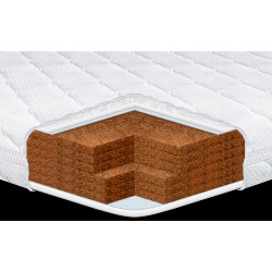 Дитячий жорсткий ортопедичний матрац Kiddy Super Cocos Eurosleep з кокосовою койрою та знімним чохлом, гіпоалергенний