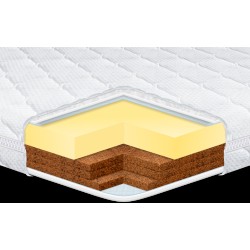 Дитячий ортопедичний матрац Kiddy Visco Cocos Eurosleep з Memory Foam і кокосовою койрою, двосторонній 60х120