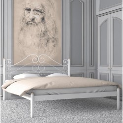 Металеве ліжко Адель Метал-Дизайн Бежевий / Білий оксамит, 1200х1900(2000) Металеве ліжко Адель Метал-Дизайн Бежевий / Білий оксамит, 1200х1900(2000)