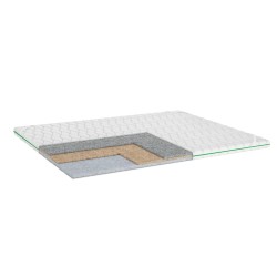 Жорсткий матрац, що скручується, топер 7 см з кокосом і повстю Dream Line Set Cocos Simpler 140х200