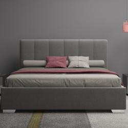 Ліжко з м'яким наголов'ям і матрацом Роуз Camelia 180х190(200)