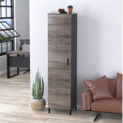 Шафа пенал офісна з полицями LT-450-1900 каркас антрацит Loft Design Шафа пенал офісна з полицями LT-450-1900 каркас антрацит Loft Design