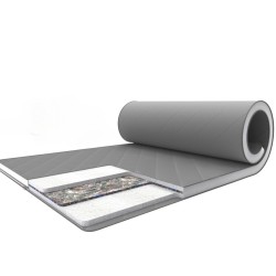 Рулонний матрац топпер на диван, ліжко 5 см Gray-White collection Sky Скай сіро-білий Family Sleep 85x190 Рулонний матрац топпер на диван, ліжко 5 см Gray-White collection Sky Скай сіро-білий Family Sleep 85x190