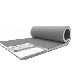Футон топер матрац 4 см Shine Шайн Gray White collection Family Sleep тонкий скручувальний матрац рол 160х200