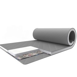 Топер футон Gray White Fog Фог сіро-білий Family Sleep тонкий ортопедичний матрац на диван 5 см 140x200 Топер футон Gray White Fog Фог сіро-білий Family Sleep тонкий ортопедичний матрац на диван 5 см 140x200
