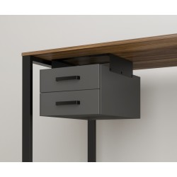 Навісний ящик для стола подвійний колір каркаса чорний BX-2 Loft Design Навісний ящик для стола подвійний колір каркаса чорний BX-2 Loft Design
