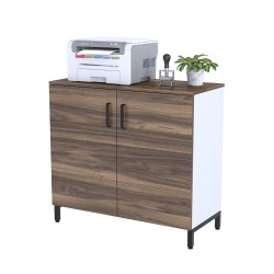 Тумба офісна двошарова LT-900-830 каркас білий Loft Design Горіх Модена Тумба офісна двошарова LT-900-830 каркас білий Loft Design Горіх Модена