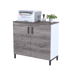 Тумба офісна двошарова LT-900-830 каркас білий Loft Design Дуб Палена Тумба офісна двошарова LT-900-830 каркас білий Loft Design Дуб Палена