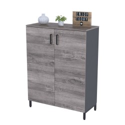 Тумба офісна двостулкова дводверна LT-900-1200 каркас антрацит Loft Design Дуб Палена Тумба офісна двостулкова дводверна LT-900-1200 каркас антрацит Loft Design Дуб Палена