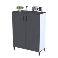 Тумба офісна двостулкова дводверна LT-900-1200 каркас білий Loft Design Тумба офісна двостулкова дводверна LT-900-1200 каркас білий Loft Design