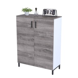 Тумба офісна двостулкова LT-900-1200 каркас білий Loft Design Дуб Палена Тумба офісна двостулкова LT-900-1200 каркас білий Loft Design Дуб Палена