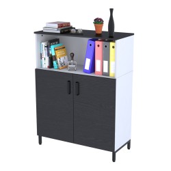 Тумба офісна двостулкова LTO-900-1200 каркас білий Loft Design Тумба офісна двостулкова LTO-900-1200 каркас білий Loft Design