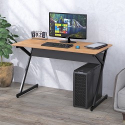 Стіл письмовий у стилі лофт без тумб L-7-120 Loft Design Дуб Крафт Золотий